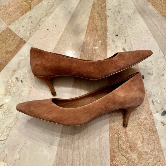 Brown Suede Women's Kitten Heels 7.5 - Picture 5 of 6
